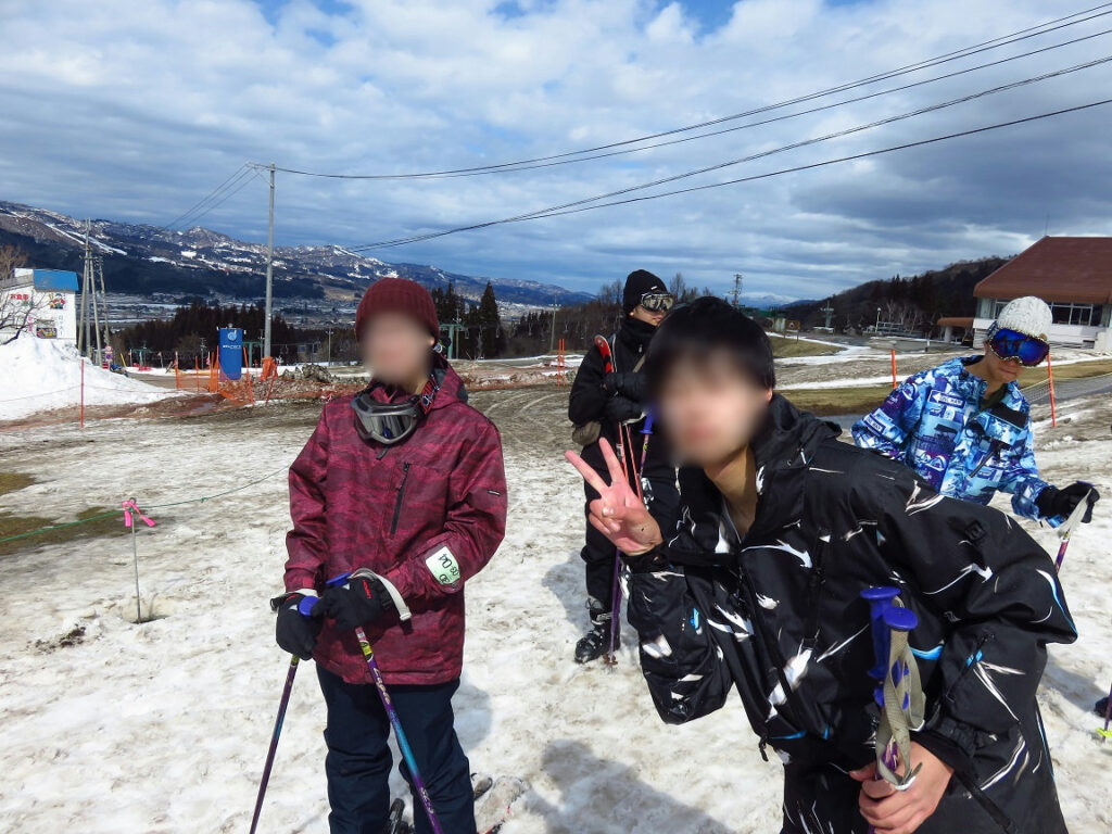 スキー旅行1日目・滑走の様子2